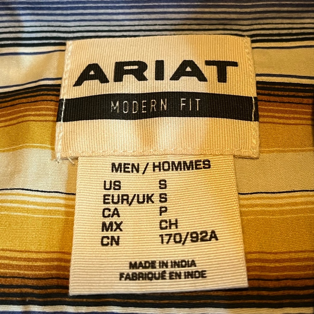Ariat Palm Waves Modern Fit Shirt NWT - Picture 3 of 5
